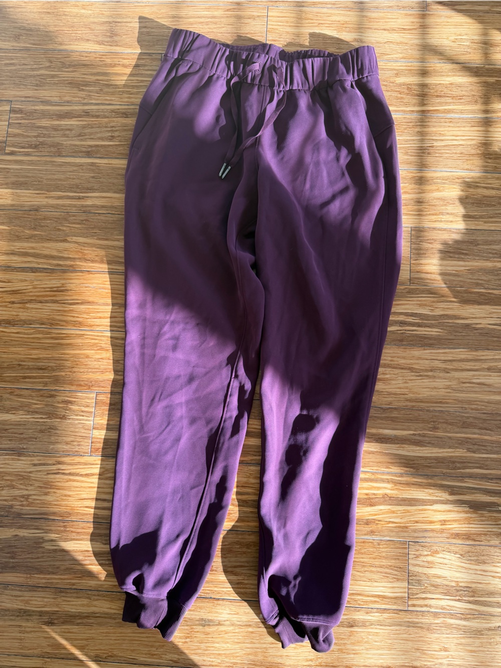 lululemon Womens Purple Drawstring Joggers